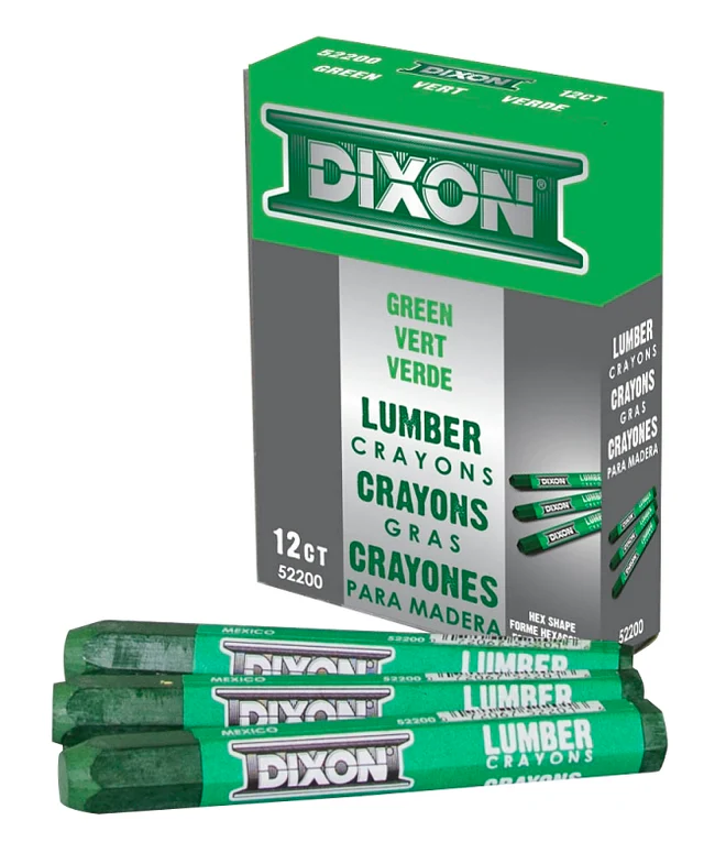 52200 12Ct Green DIXON Lumber Crayon