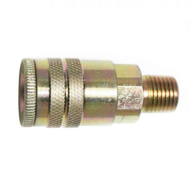 CA641Z 1/4"x1/4" MPT  STEEL COUPLER