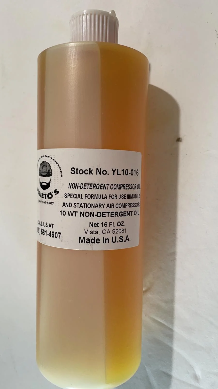NON DETERGENT COMPRESSOR OIL