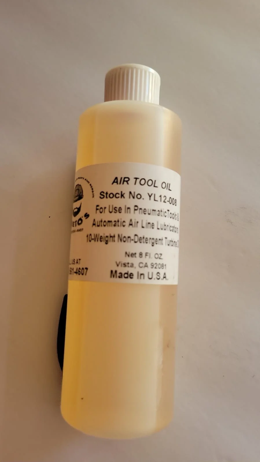YL12-016 AIR TOOL OIL 16oz