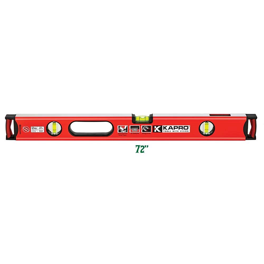KA985-41X-72 72"APOLLO BOX LEVER/WMAGNIFIED VIALS PLUMB SITE