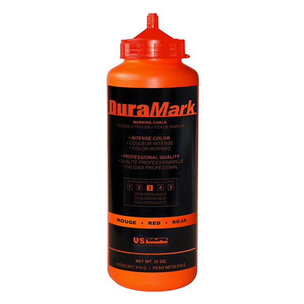 76232 RED CHALK POWDER 32oz US TAPE SEMI-PERMANENT