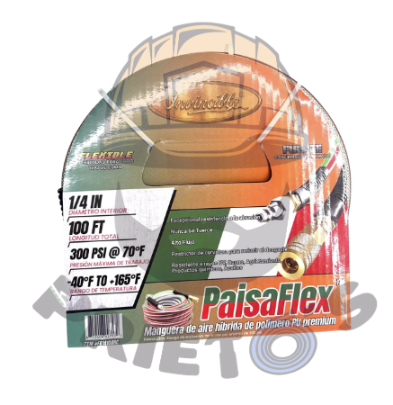 FA14100RC PAISA FLEX AIR HOSE 1/4" X 100FT