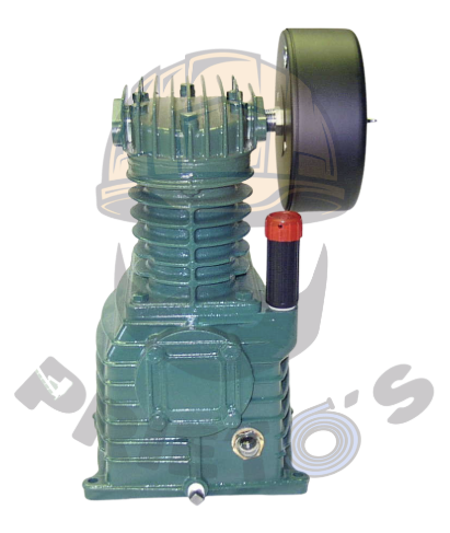 RolAir PMP12K17CH K17 Air Compressor Pump 1.5-3HP, 6.7-10cfm with Flywheel, Splash Lube