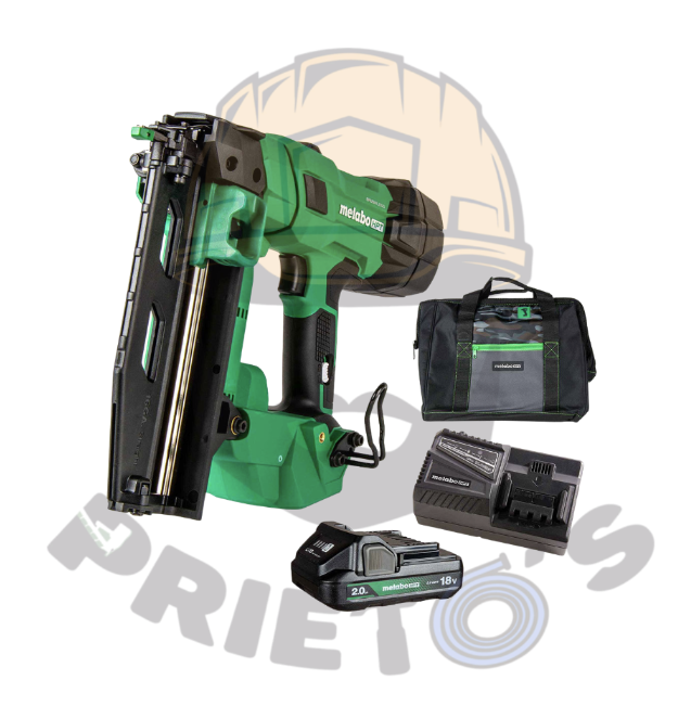 NT1865DSA Metabo HPT 18V Pro 16-GA Straight Finish Nailer Kit, 16 Gauge Finish Nailer, Power Tool with 2.0Ah Lithium Ion Battery, 1" to 2-1/2" T
