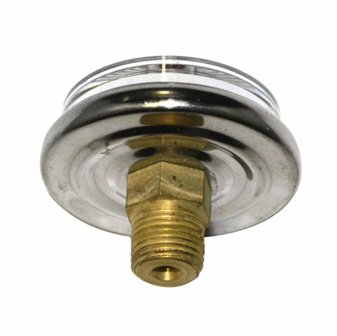 G2100-160 1" 160 PSI - BUTTON 1/8" NPT Rear Mount Pressure Gauge