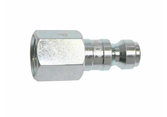 CPA440Z 1/4" x 1/4" FPT Auto Coupler Plug Silver Zinc